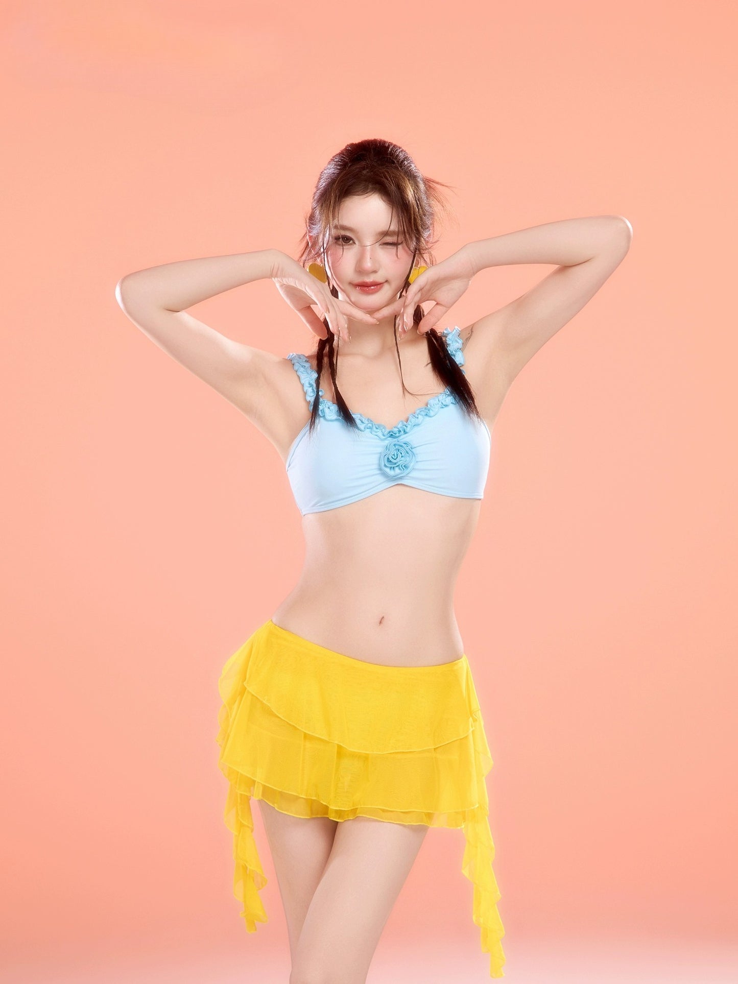 3 Piece Blue Yellow