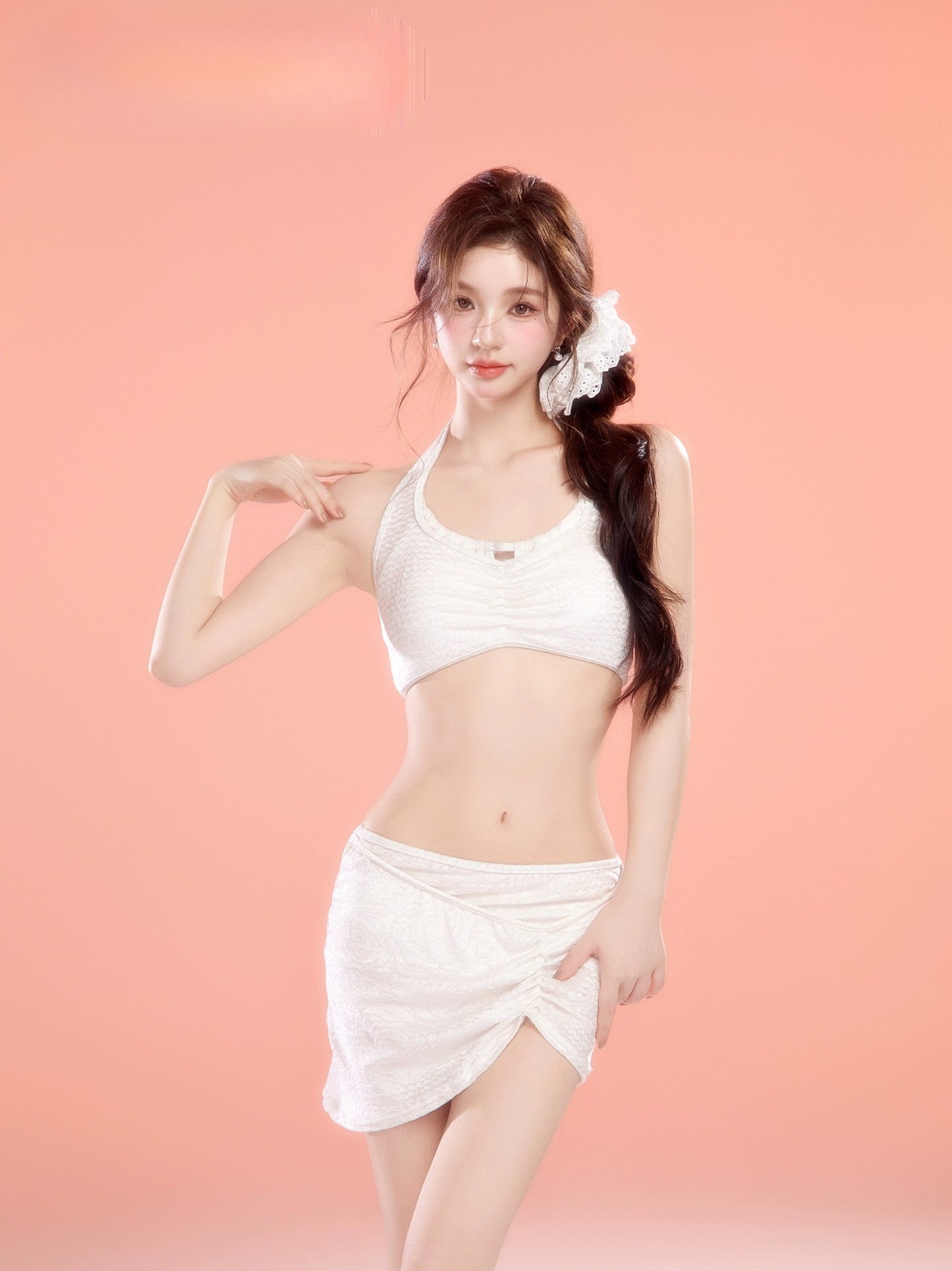 Sexy Sea White 3 Piece Bikini