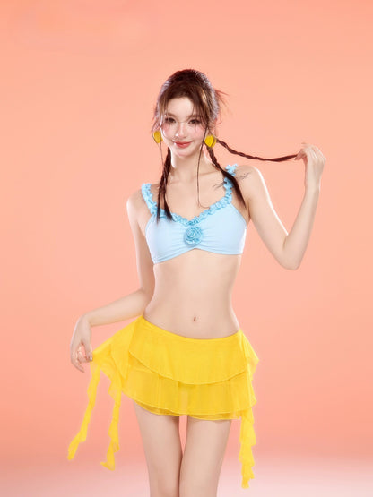 3 Piece Blue Yellow