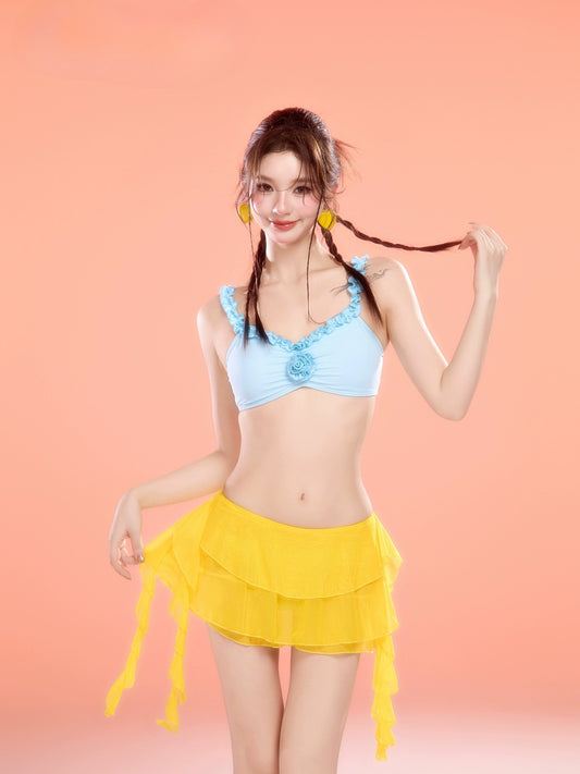 3 Piece Blue Yellow